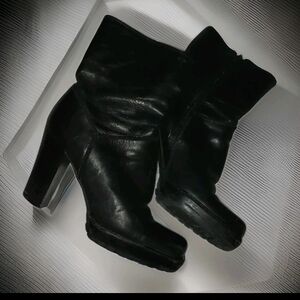 Nine West Black Heeled Boots